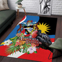 Antigua and Barbuda Magnificent Frigatebird Area Rug Tropical Vibe - Wonder Print Shop