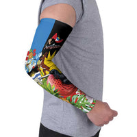 Antigua and Barbuda Magnificent Frigatebird Arm Sleeves Tropical Vibe - Wonder Print Shop