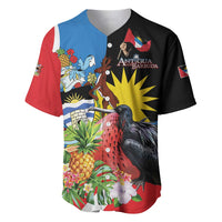 Antigua and Barbuda Magnificent Frigatebird Baseball Jersey Tropical Vibe - Wonder Print Shop