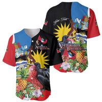 Antigua and Barbuda Magnificent Frigatebird Baseball Jersey Tropical Vibe - Wonder Print Shop