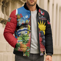 Antigua and Barbuda Magnificent Frigatebird Bomber Puffer Jacket Tropical Vibe - Wonder Print Shop