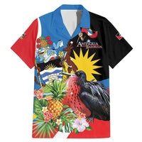 Antigua and Barbuda Magnificent Frigatebird Family Matching Mermaid Dress and Hawaiian Shirt Tropical Vibe - Wonder Print Shop