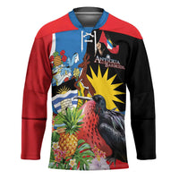 Antigua and Barbuda Magnificent Frigatebird Hockey Jersey Tropical Vibe - Wonder Print Shop