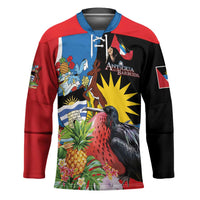 Antigua and Barbuda Magnificent Frigatebird Hockey Jersey Tropical Vibe - Wonder Print Shop