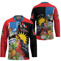 Antigua and Barbuda Magnificent Frigatebird Hockey Jersey Tropical Vibe - Wonder Print Shop
