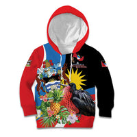 Antigua and Barbuda Magnificent Frigatebird Kid Hoodie Tropical Vibe - Wonder Print Shop