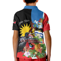 Antigua and Barbuda Magnificent Frigatebird Kid Polo Shirt Tropical Vibe - Wonder Print Shop
