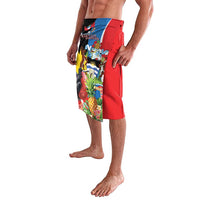 Antigua and Barbuda Magnificent Frigatebird Lavalava Tropical Vibe - Wonder Print Shop