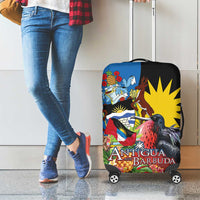 Antigua and Barbuda Magnificent Frigatebird Luggage Cover Tropical Vibe - Wonder Print Shop