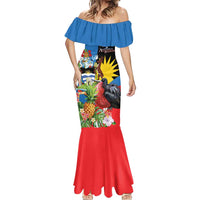 Antigua and Barbuda Magnificent Frigatebird Mermaid Dress Tropical Vibe - Wonder Print Shop