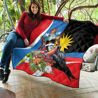 Antigua and Barbuda Magnificent Frigatebird Quilt Tropical Vibe - Wonder Print Shop