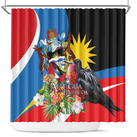 Antigua and Barbuda Magnificent Frigatebird Shower Curtain Tropical Vibe - Wonder Print Shop