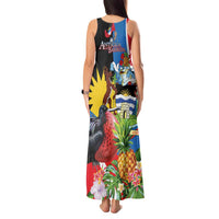 Antigua and Barbuda Magnificent Frigatebird Tank Maxi Dress Tropical Vibe - Wonder Print Shop