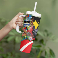 Antigua and Barbuda Magnificent Frigatebird Tumbler With Handle Tropical Vibe - Wonder Print Shop