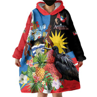 Antigua and Barbuda Magnificent Frigatebird Wearable Blanket Hoodie Tropical Vibe - Wonder Print Shop