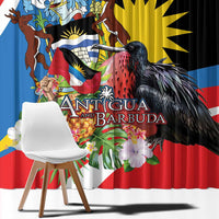 Antigua and Barbuda Magnificent Frigatebird Window Curtain Tropical Vibe - Wonder Print Shop