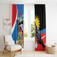Antigua and Barbuda Magnificent Frigatebird Window Curtain Tropical Vibe - Wonder Print Shop