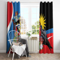Antigua and Barbuda Magnificent Frigatebird Window Curtain Tropical Vibe - Wonder Print Shop