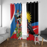 Antigua and Barbuda Magnificent Frigatebird Window Curtain Tropical Vibe - Wonder Print Shop