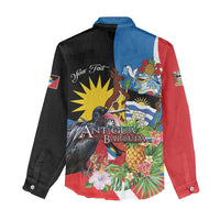 Antigua and Barbuda Magnificent Frigatebird Women Casual Shirt Tropical Vibe - Wonder Print Shop