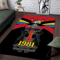Antigua and Barbuda Independence Day Area Rug Baabyuuda 1 November 1981 - Wonder Print Shop