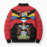 Antigua and Barbuda Independence Day Bomber Puffer Jacket Baabyuuda 1 November 1981 - Wonder Print Shop