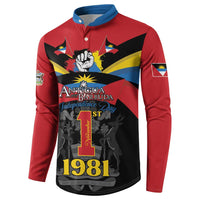 Antigua and Barbuda Independence Day Button Sweatshirt Baabyuuda 1 November 1981 - Wonder Print Shop