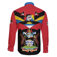 Antigua and Barbuda Independence Day Family Matching Off The Shoulder Long Sleeve Dress and Hawaiian Shirt Baabyuuda 1 November 1981 - Wonder Print Shop