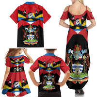 Antigua and Barbuda Independence Day Family Matching Summer Maxi Dress and Hawaiian Shirt Baabyuuda 1 November 1981 - Wonder Print Shop