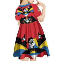 Antigua and Barbuda Independence Day Kid Short Sleeve Dress Baabyuuda 1 November 1981 - Wonder Print Shop
