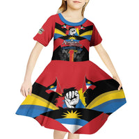 Antigua and Barbuda Independence Day Kid Short Sleeve Dress Baabyuuda 1 November 1981 - Wonder Print Shop