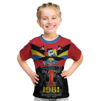 Antigua and Barbuda Independence Day Kid T Shirt Baabyuuda 1 November 1981 - Wonder Print Shop