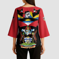 Antigua and Barbuda Independence Day Kimono Sleeve Blouse Baabyuuda 1 November 1981 - Wonder Print Shop