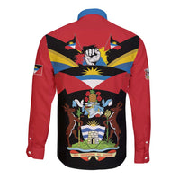 Antigua and Barbuda Independence Day Long Sleeve Button Shirt Baabyuuda 1 November 1981 - Wonder Print Shop