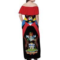 Antigua and Barbuda Independence Day Off Shoulder Maxi Dress Baabyuuda 1 November 1981 - Wonder Print Shop