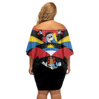 Antigua and Barbuda Independence Day Off Shoulder Short Dress Baabyuuda 1 November 1981 - Wonder Print Shop