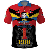 Antigua and Barbuda Independence Day Polo Shirt Baabyuuda 1 November 1981 - Wonder Print Shop