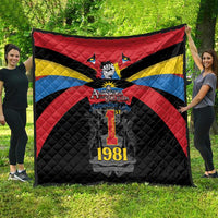 Antigua and Barbuda Independence Day Quilt Baabyuuda 1 November 1981 - Wonder Print Shop