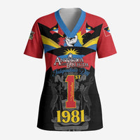 Antigua and Barbuda Independence Day Scrub Top Baabyuuda 1 November 1981 - Wonder Print Shop