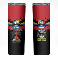 Antigua and Barbuda Independence Day Skinny Tumbler Baabyuuda 1 November 1981 - Wonder Print Shop