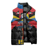 Antigua and Barbuda Independence Day Sleeveless Puffer Jacket Baabyuuda 1 November 1981 - Wonder Print Shop
