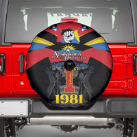 Antigua and Barbuda Independence Day Spare Tire Cover Baabyuuda 1 November 1981 - Wonder Print Shop