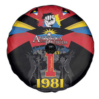 Antigua and Barbuda Independence Day Spare Tire Cover Baabyuuda 1 November 1981 - Wonder Print Shop