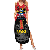 Antigua and Barbuda Independence Day Summer Maxi Dress Baabyuuda 1 November 1981 - Wonder Print Shop