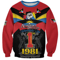 Antigua and Barbuda Independence Day Sweatshirt Baabyuuda 1 November 1981 - Wonder Print Shop