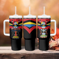Antigua and Barbuda Independence Day Tumbler With Handle Baabyuuda 1 November 1981 - Wonder Print Shop