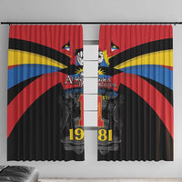 Antigua and Barbuda Independence Day Window Curtain Baabyuuda 1 November 1981 - Wonder Print Shop