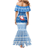 Custom Scotland Christmas Family Matching Mermaid Dress and Hawaiian Shirt Merry Christmas Santa Claus Gift - Wonder Print Shop
