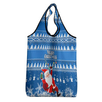 Custom Scotland Christmas Grocery Bag Merry Christmas Santa Claus Gift