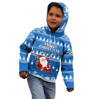 Custom Scotland Christmas Kid Hoodie Merry Christmas Santa Claus Gift - Wonder Print Shop